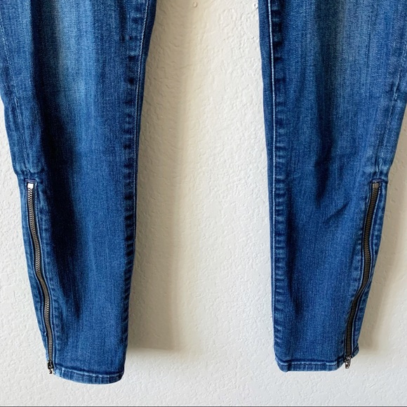 AG Adriano Goldschmied The Zip Skinny Zipper Jeans Blue 27 - Picture 3 of 11